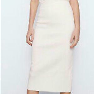 ZARA Ribbed pencil skirt